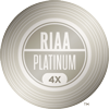 "4x Platinum" certification by the Recording Industry Association of America. Signifying 4,000,000 units sold.