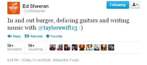 Ed Sheeran "Everything Has Changed" Tweet