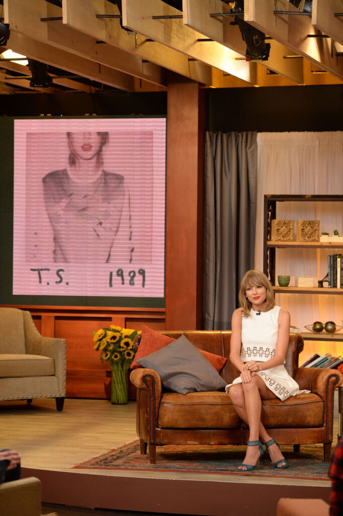 Taylor Swift during the Yahoo Livestream for the 1989 Announcement (2014)